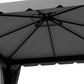 10' x 10' Outdoor Patio Gazebo Double Soft-top Garden Shelter Tent with Curtains, & Mesh Screen Drapes, Light Grey