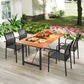Stackable Patio Chairs Set of 4, Outdoor Dining Chairs with 20" Deep Seat, All Weather Breathable Mesh, Armrests, Black