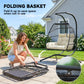 Double Wicker Egg Swing Chair with Stand, Foldable Hanging Egg Chair with UV Resistant Cushion, Headrest, Cream White