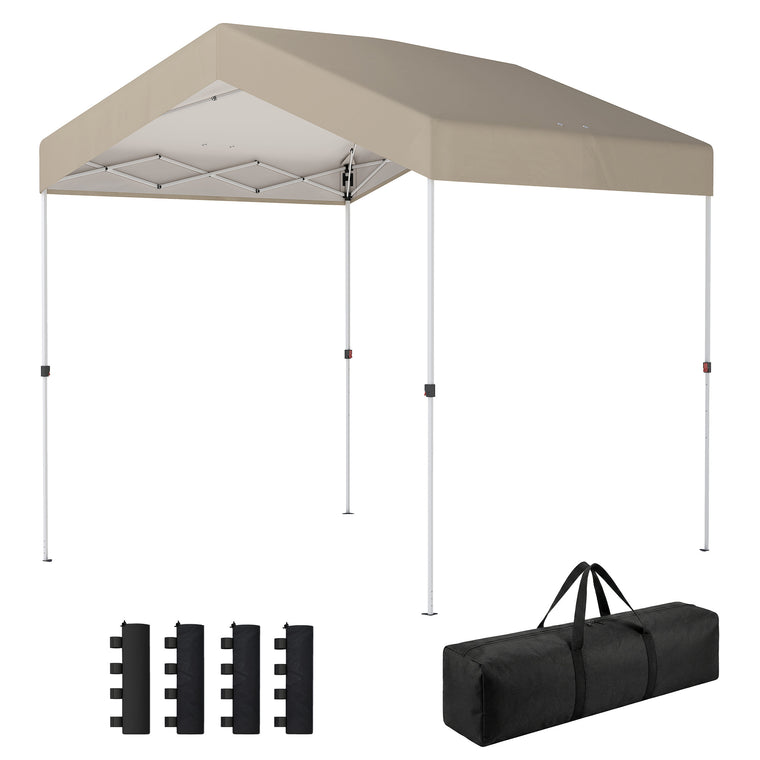 8' x 8' Beige A-Frame Pop-Up Canopy Tent