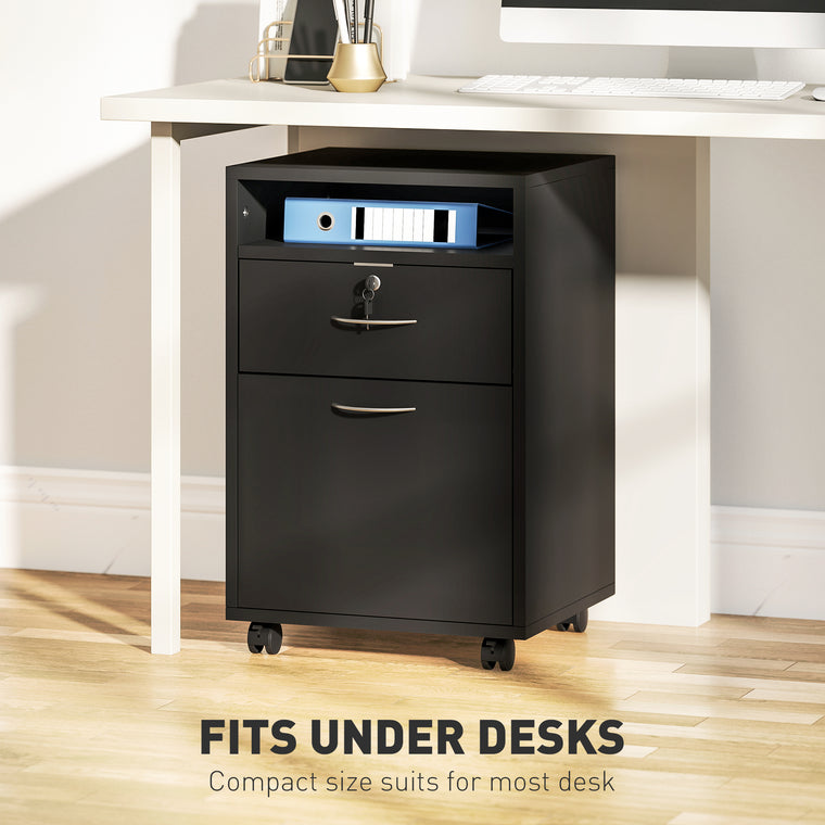 24" Filing Cabinet with Lock & Wheels