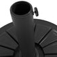 Umbrella Base, Heavy Duty Concrete Base Holder with Steel Pole, Round Parasol Stand for Patio, Outdoor, Backyard, Black