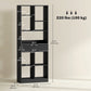 Tall Bookshelf with Drawer, Freestanding Bookcase for Bedroom, Living Room, Home Office, Black