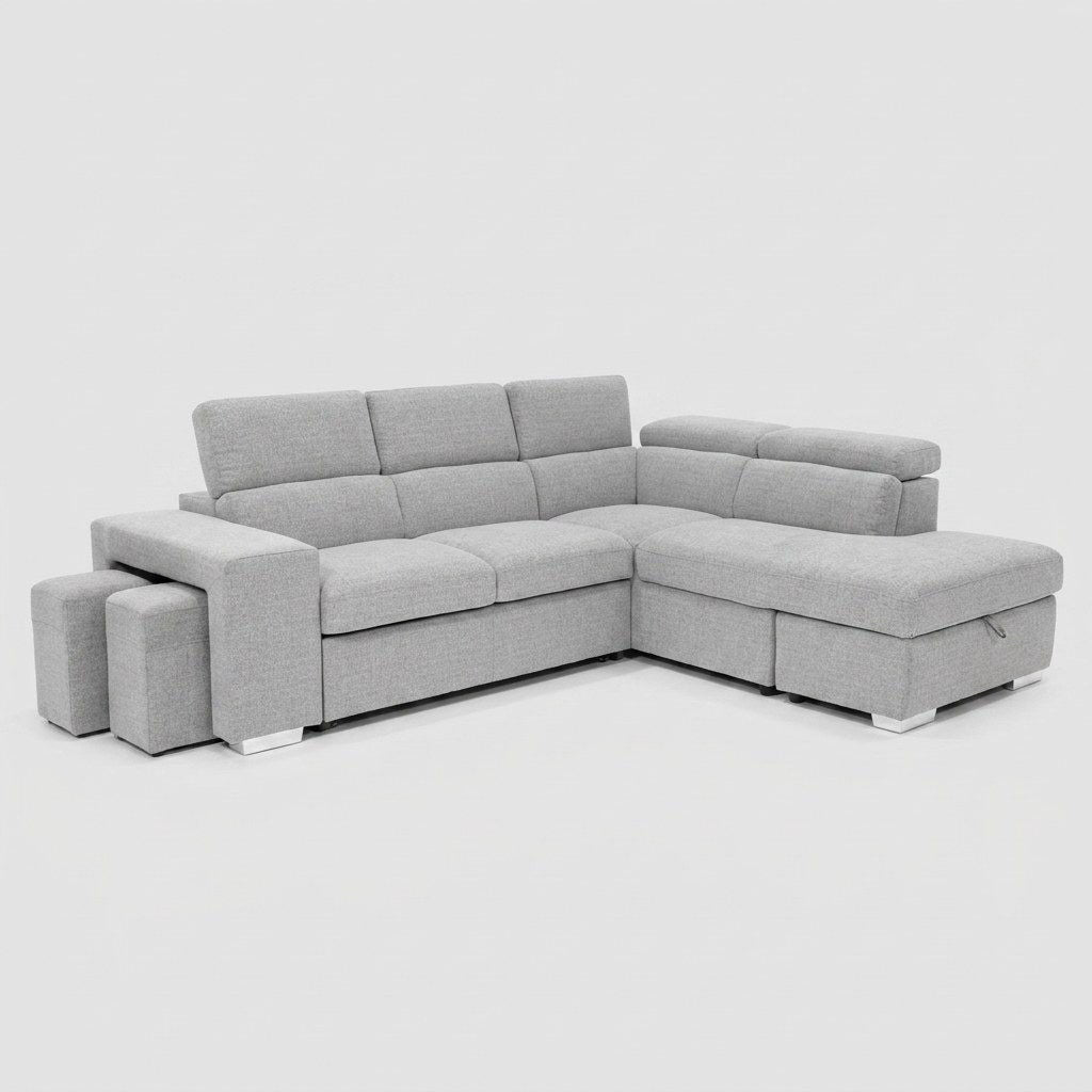 Bel Air Storage Sectional Sofa Bed