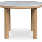 Sawdyn - Light Brown - Round Dining Room Table