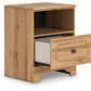 Aleaport - Warm Brown - One Drawer Night Stand - Forward Furniture