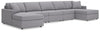 Modmax - U-Shaped Sectional - Granite