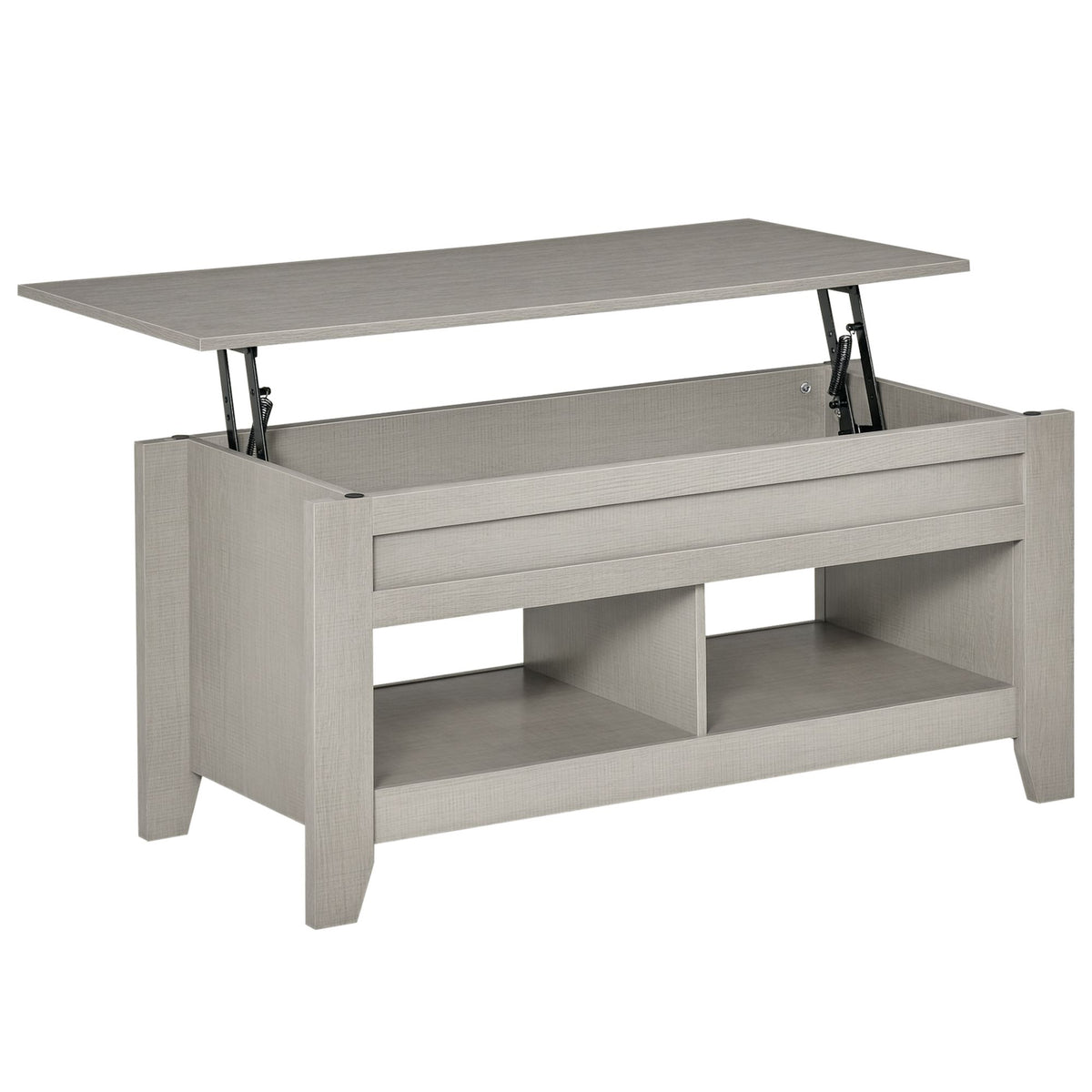 Lift Tabletop Pop-Up Center Table -Grey