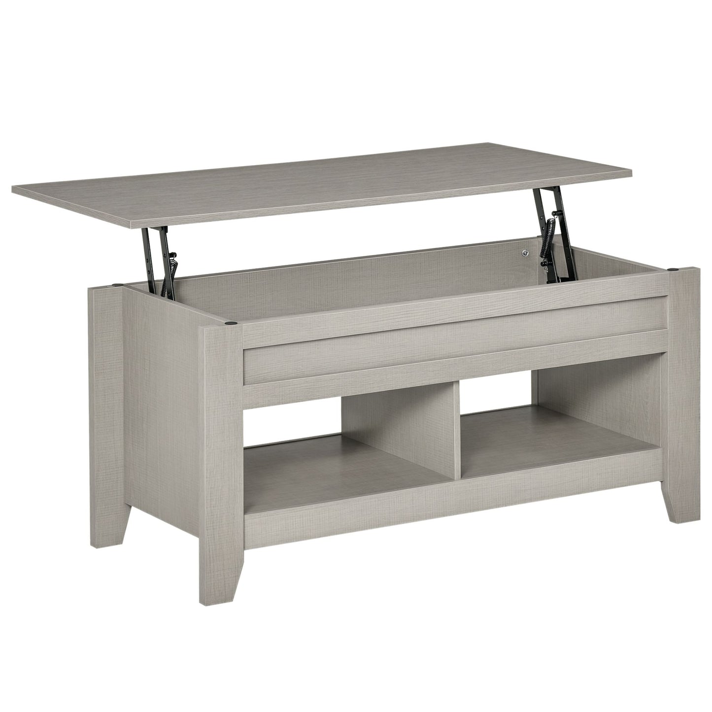 Lift Tabletop Pop-Up Center Table -Grey