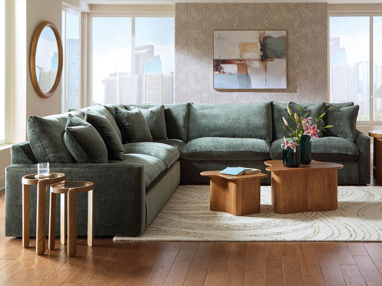 Carriage View - Jade - 3-Piece Sectional - Forward Furniture