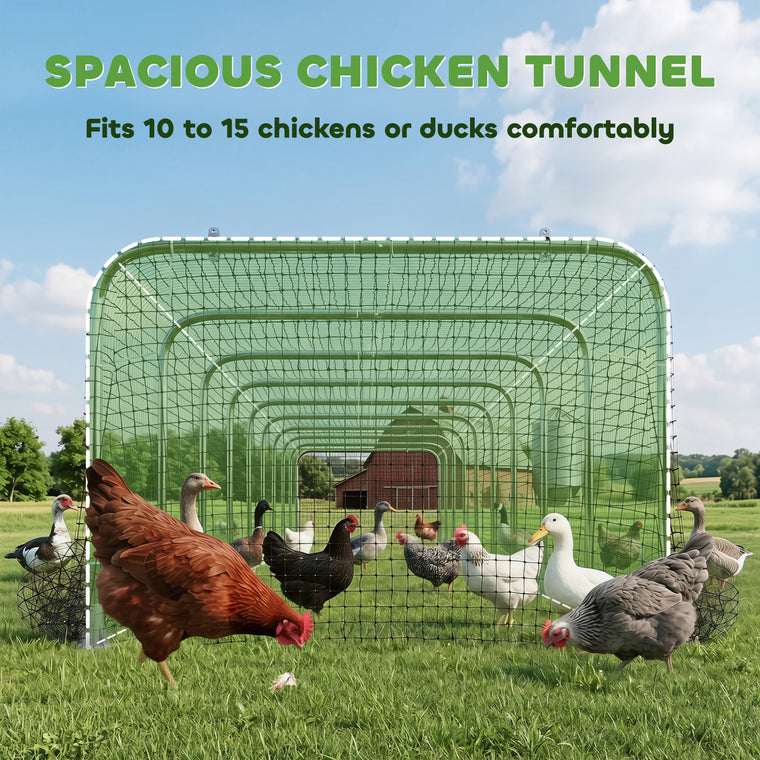 354" x 39" Galvanized Steel Chicken Run