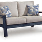 East Beach - Loveseat With Cushion - Blue