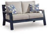 East Beach - Loveseat With Cushion - Blue