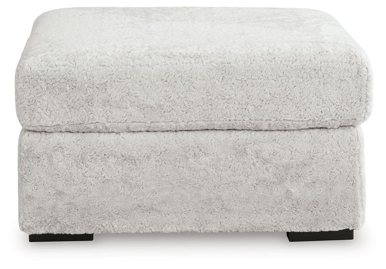 Cuddle Plush - 3 Pc. - 3-Piece Sectional, Chair And Ottoman - Arctic