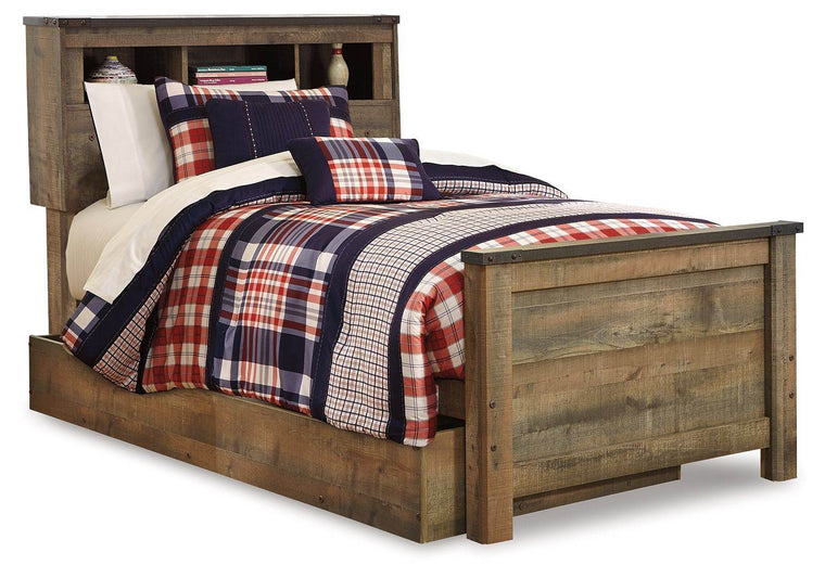 Trinell - Brown - Twin Bookcase Bed With 1 Large Storage Drawer - Forward Furniture