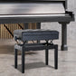 Adjustable Piano Bench with Storage and Soft PU Leather Padded, with Enough Music Storage Design, Black