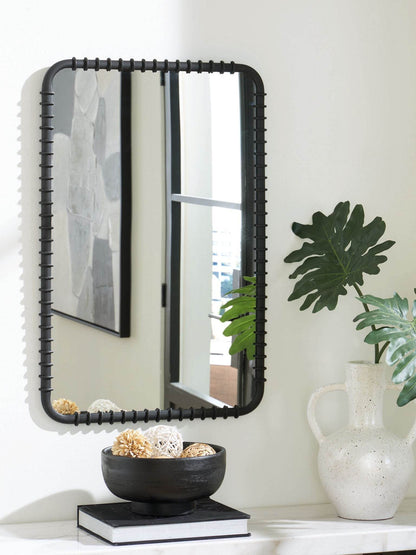 Judlow - Black - Accent Mirror - Forward Furniture