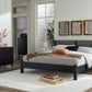 Danziar - 8 Pc. - Dresser, Mirror, Chest, King Slat Panel Bed With Low Footboard, 2 Nightstands - Black