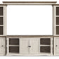 Havalance - 4 Pc. - Entertainment Center - 67" TV Stand - Brown / Beige