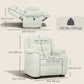 Power Massage Recliner with 2 Memory Positions - Beige