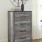 Bronyan - Dark Gray - Four Drawer Chest