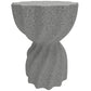 Spiral Decorative Garden Stool, Flower Top Outdoor Stool Side Table Plant Stand Footstool for Indoor Outdoor, Grey