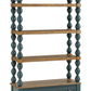 Finnworth - Bookcase - Blue / Brown