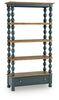 Finnworth - Bookcase - Blue / Brown