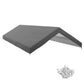 10 x 20ft Carport Replacement Canopy, UV Resistant Garage Car Cover with Ball Bungee Cords, Dark Grey