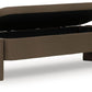 Vavuniya - Brown - Storage Bench - Forward Furniture