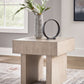 Jorlaina - Light Grayish Brown - Square End Table