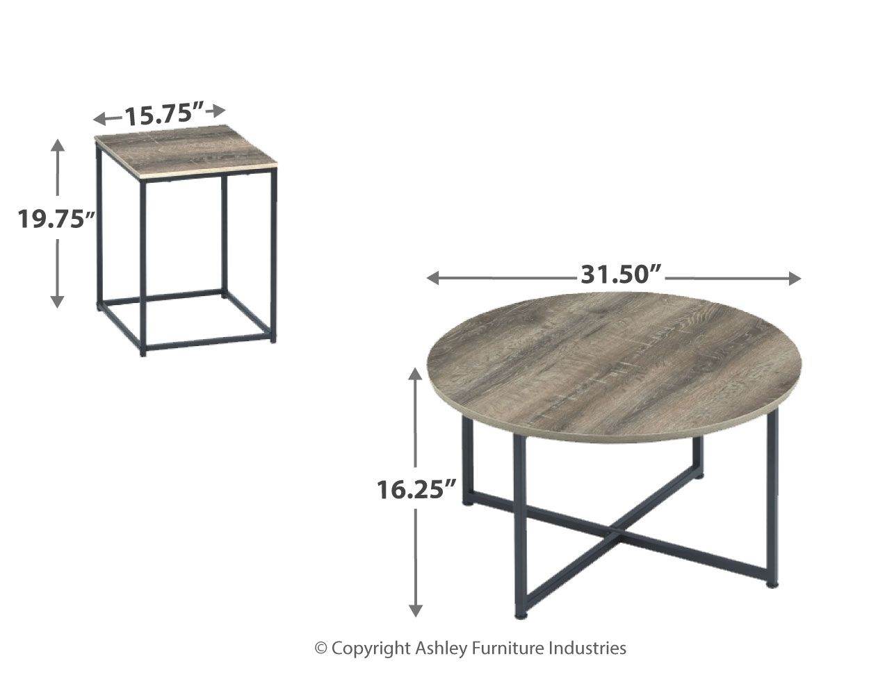 Wadeworth - Brown / Beige - Occasional Table Set (Set of 3) - Forward Furniture
