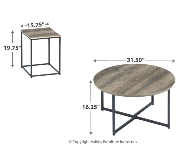 Wadeworth - Brown / Beige - Occasional Table Set (Set of 3) - Forward Furniture
