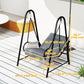 Rattan Hammock Chair with Stand Included, Hanging Swing Chair with Stand and Seat Cushion, Light Grey
