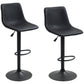 Swivel Counter Height Bar Stools Set of 2 - Retro Grey
