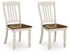 Wirloni - Dining Room Side Chair (Set of 2) - Antique White / Brown