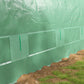 Upgraded Tunnel Greenhouse Green House with Mesh Door and Windows, 6 Plant Labels and Gloves, White
