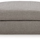 Lindon - Oversized Accent Ottoman - Smoke