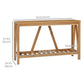 52" Console Table with Storage Shelf - Brown