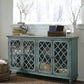 Mirimyn - Accent Cabinet - Vintage Finish - Antique Teal