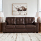 Santorine - Dark Brown - Sofa - Leather Match