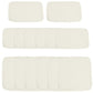 Outdoor 14pc Patio Rattan Sofa Set Cushion Polyester Cover Replacement Set - No Cushion Included, Cream White