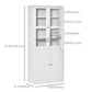 71" Tall Bookcase Cabinet with Doors - White