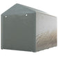 Portable Bicycle Shed with Galvanized Steel Frame and Large Door, Waterproof Outdoor Shed for Garden Tools, Light Grey
