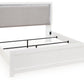Maeling - King Upholstered Panel Bed - White
