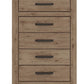 Oliandon - Five Drawer Chest - Light Brown