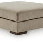 Linenhause - Oversized Accent Ottoman - Dune