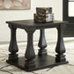 Wellturn - Black - Rectangular End Table