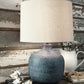 Malthace - Metal Table Lamp  - Patina