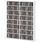 8-Tier DVD Shelf with 12 Adjustable Shelves, Double CD Shelf, Holds 720 CDs, 396 DVDs or 396 Blu-rays, White